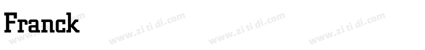 FranckerW1G Medium字体转换